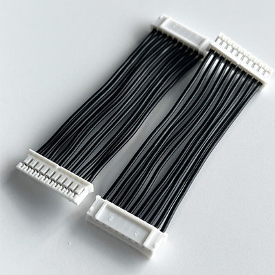 Black Wire Harness Assembly JST PH 2.0 10 Pin Male Female Plug Connector