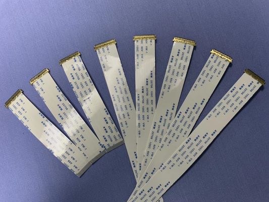 Bahan Isolasi Kabel Pita Paralel PET 1mm 1.25mm Pitch Kabel FFC Custom