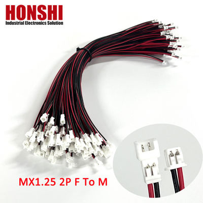 Terminal Wire Harness Assembly Wire Elektronik Pria Dan Wanita 1.25mm Pitch