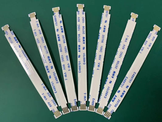 OEM ODM Flat FFC Ribbon Cable Custom Awm 20706 6 / 50 Pin FPC FFC Kabel