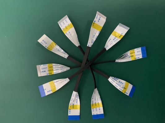 OEM ODM Flat FFC Ribbon Cable Custom Awm 20706 6 / 50 Pin FPC FFC Kabel