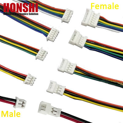 Terminal Wire Harness Assembly Wire Elektronik Pria Dan Wanita 1.25mm Pitch