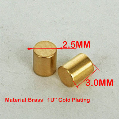 High Power Reel Pack 3A 12V Plated Gold SMT Pogo Pin 3mm Tinggi 2,5mm Diameter