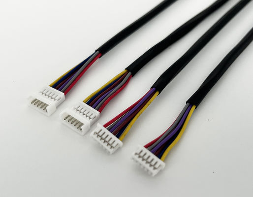 UL1007 Wire Harness Assembly 2 Pin 6 Pin 8 Pin Custom Electrical Cable Assemblies