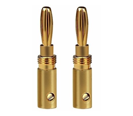 Banana Bullet Plug Connector 2.5mm 3.0mm 3.5mm 4.0mm 4.5mm 5.0mm Dengan Pin Mesin