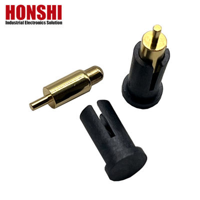 2.8mm Pogo Pin Connector Dip Tipe Plated Emas Kuningan Pogo Pin