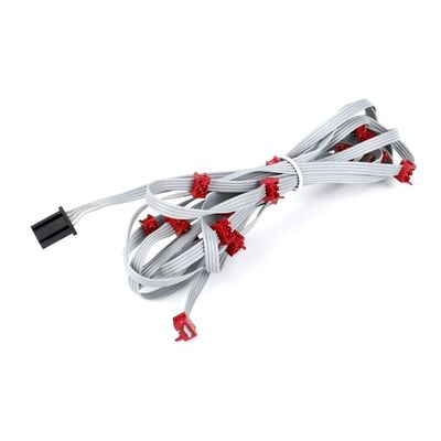 Kabel PVC D Sub Flat Grey UL2651 28AWG Kabel Micro Match IDC 1.27mm Pitch