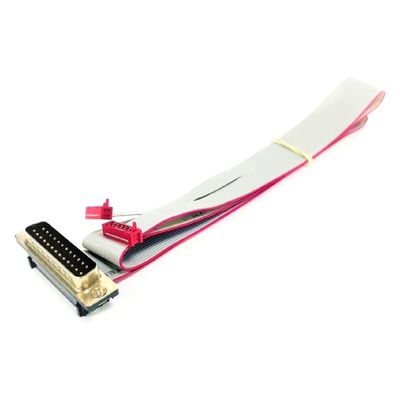8 Pin 10 Pin Male Flat Cable Assembly IDC Ribbon Cable Red Micro Match Connector