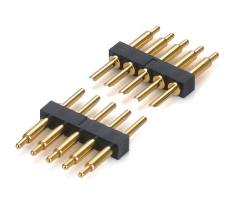 2.0mm Pitch H2.5mm Male Pogo Pin Connector Untuk PCB Dual Row 20pin Straight Dip