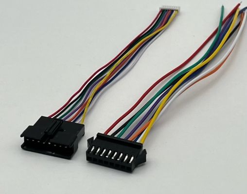 Disesuaikan JST SM2.5 8 Pin Connector Electrical Wire Harness Assembly ul1007 24awg