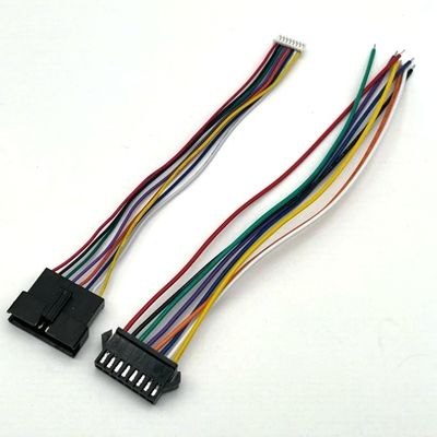 Disesuaikan JST SM2.5 8 Pin Connector Electrical Wire Harness Assembly ul1007 24awg