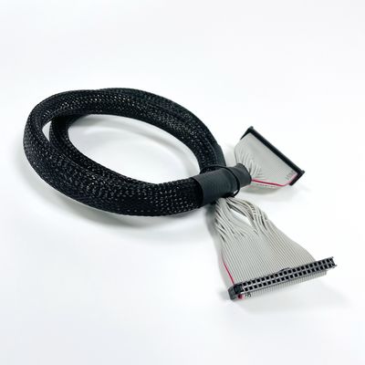 Mobil IDC Flat Ribbon Kabel 2.54mm Pitch Insulation Material PVC Polyester