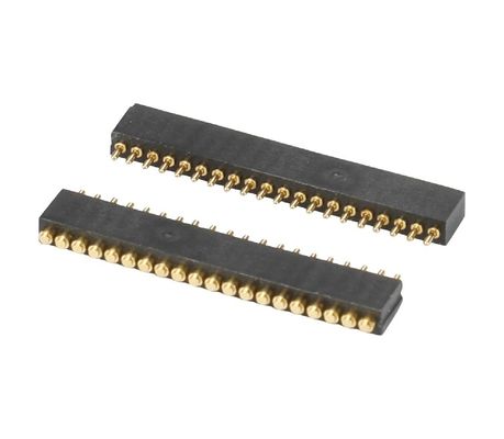 1.27mm H3.8mm Pogo Pin Connector Kuningan C6801 Bahan 12 Pin Connector dengan presisi