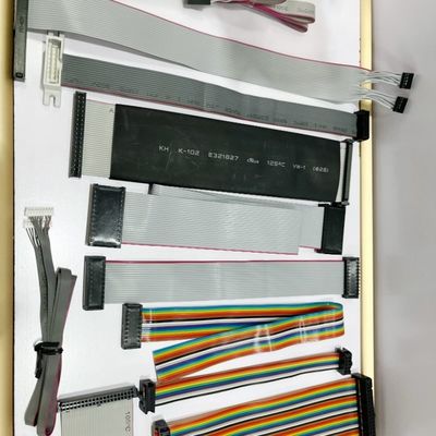 DIP 2.54x7.62mm Flat Kabel Kabel Listrik Ke Papan Konektor Flat Wire Harness