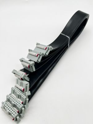 16 Pin IDC Flat PVC Ribbon Kabel Dengan 2.54mm Pitch Connector Panjang Disesuaikan