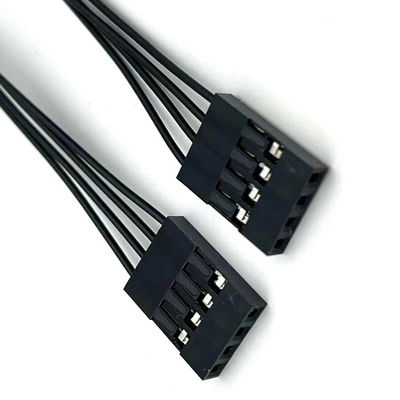 Panjang yang disesuaikan Kabel Listrik Harness Dupont 4 Pin Untuk JST SH 1.0 4 Pin Konektor