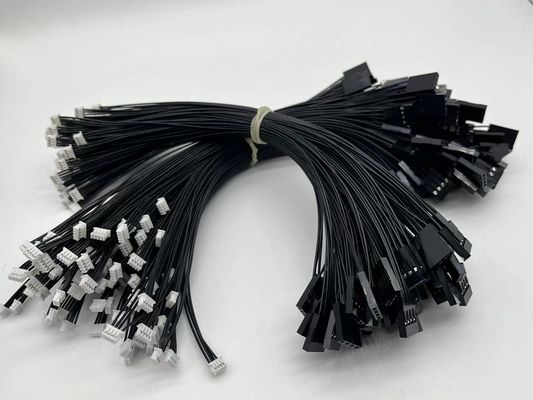 Panjang yang disesuaikan Kabel Listrik Harness Dupont 4 Pin Untuk JST SH 1.0 4 Pin Konektor