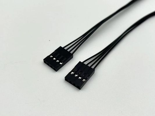 Panjang yang disesuaikan Kabel Listrik Harness Dupont 4 Pin Untuk JST SH 1.0 4 Pin Konektor