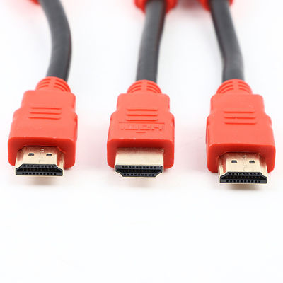 Gold Plated Molded Cable Assembly 4K HDTVI 1.4 2.0 Kabel 30AWG Untuk PC TV