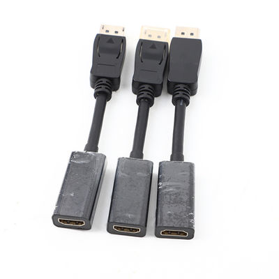 Gold Plated Molded Cable Assembly 4K HDTVI 1.4 2.0 Kabel 30AWG Untuk PC TV