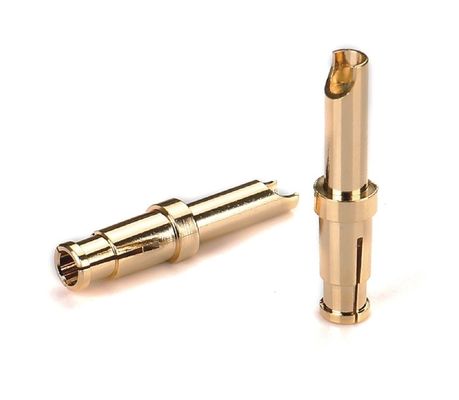 CNC Brass Pins High Voltage EV Charging Contact Plug Pins Wanita yang disesuaikan