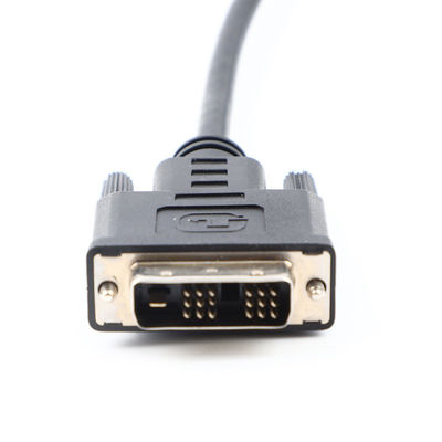 DVI 18 1 Male to Male HD Molded Cable Assembly OD6.0 Untuk HDTV UL20276 30Awg