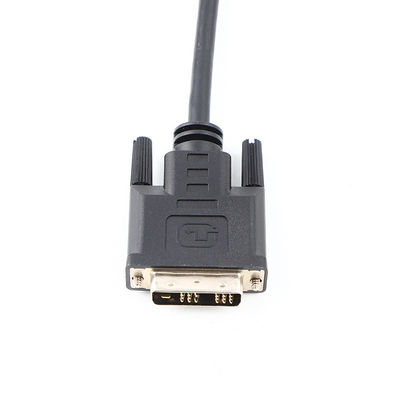 DVI 18 1 Male to Male HD Molded Cable Assembly OD6.0 Untuk HDTV UL20276 30Awg