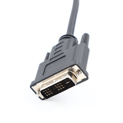 DVI 18 1 Male to Male HD Molded Cable Assembly OD6.0 Untuk HDTV UL20276 30Awg