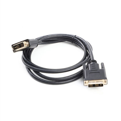 DVI 18 1 Male to Male HD Molded Cable Assembly OD6.0 Untuk HDTV UL20276 30Awg