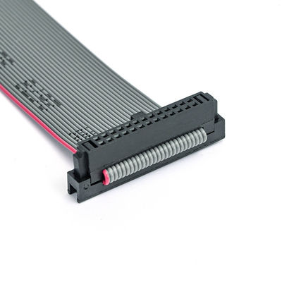 26Pin IDC Flat Ribbon Kabel Assembly dengan Strain Relief dan 2.54mm IDC ke IDC Socket