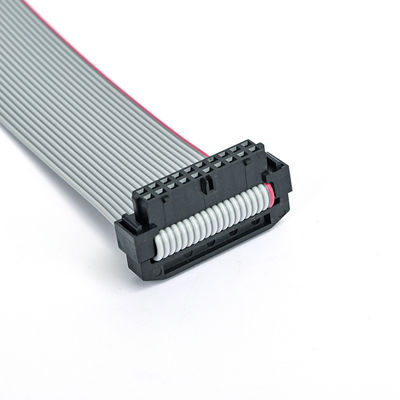 26Pin IDC Flat Ribbon Kabel Assembly dengan Strain Relief dan 2.54mm IDC ke IDC Socket