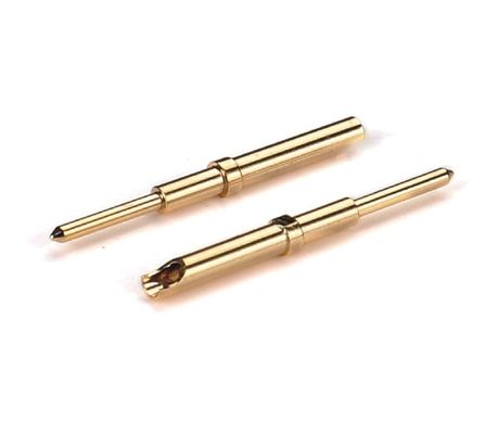 Emas Plating Kuningan CNC Mesin Pin Tinggi Precision Tembaga Pin Connector