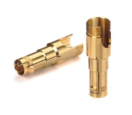 Bagian Mesin CNC Perunggu yang disesuaikan 1.5mm 2mm 4mm 5mm 6mm 8mm Tembaga presisi
