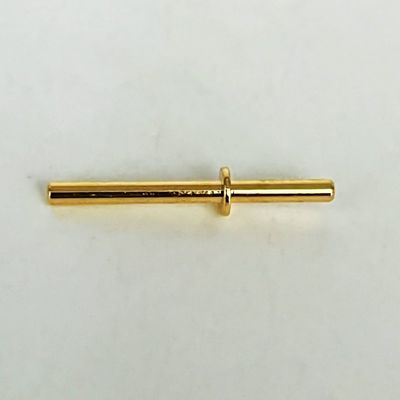 Emas Plating Kuningan Mesin Pins 1.6x20mm Untuk CNC Vertical Machining Center