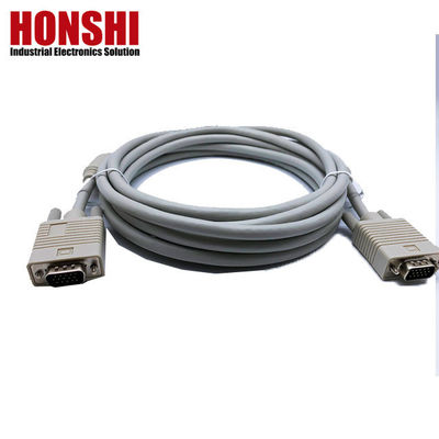 D Sub Molded Kabel Assembly Elektronik DB9 DB25 DB15 Kabel Pria ke Pria Wanita