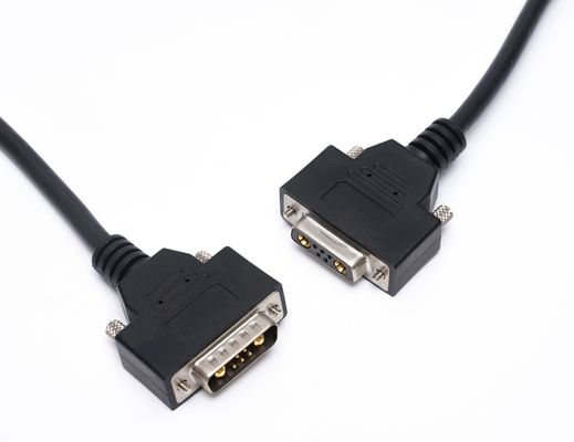 Custom D Sub Cable 13W3 Power Connector Shielded DB9 DB15 Kabel Pria ke Wanita