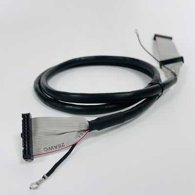 UL20706 IDC Kabel Bulat 34pin 40pin Pitch 2.54mm IDC Konektor untuk Elektronik
