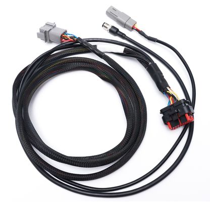 Custom Automotive Wiring Harness 24 pin Untuk 24 - 32AWG sambungan kabel