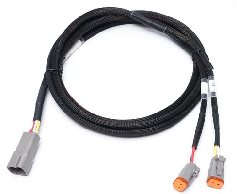 Custom Automotive Wiring Harness 24 pin Untuk 24 - 32AWG sambungan kabel