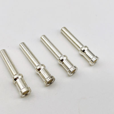 CNC Lathe Mesin Pin Bulat Tembaga Contact Pin Dengan Plating Emas Daya Listrik