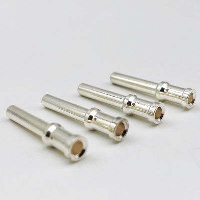 CNC Lathe Mesin Pin Bulat Tembaga Contact Pin Dengan Plating Emas Daya Listrik