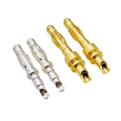 Plug Pisang Precision Mesin Multilam Pin Kontak 4mm Solder Cup Terminasi
