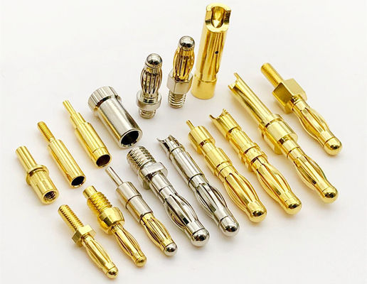 Plug Pisang Precision Mesin Multilam Pin Kontak 4mm Solder Cup Terminasi