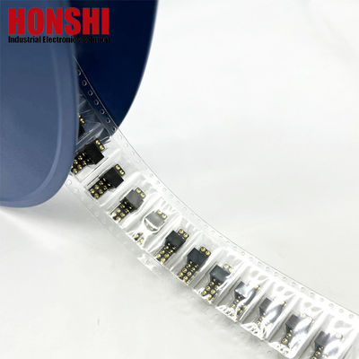 2.54mm High Current Pogo Pin Connector Wanita 2x7P Plated Emas H2.5 SMT Tipe Untuk PCB