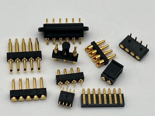2.54mm High Current Pogo Pin Connector Wanita 2x7P Plated Emas H2.5 SMT Tipe Untuk PCB