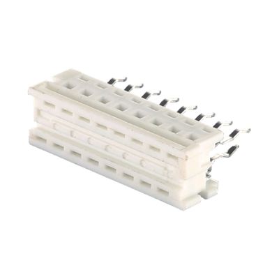 6 hingga 24 Pin Ribbon Cable 2.54mm UL2651 White IDC Ribbon Cable Connectors