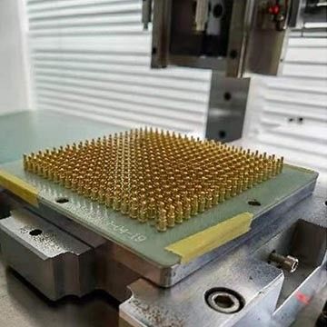 Spring Force Pogo Pin Connector dengan ketinggian kerja 4,9mm Dip Type Pogo Pin