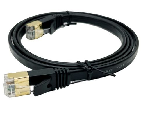 Custom Black Molded Cable Assembly RJ45 Cat7 Ethernet Patch Cable 8P8C Kabel Konektor