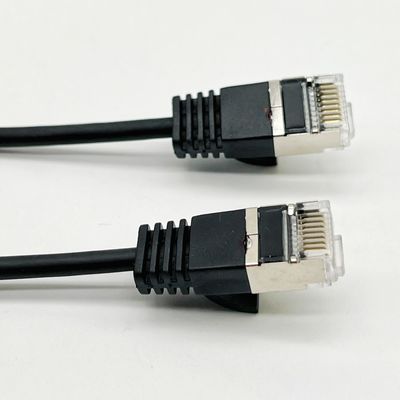 Custom Black Molded Cable Assembly RJ45 Cat7 Ethernet Patch Cable 8P8C Kabel Konektor