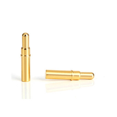 10.65mm Kuningan Spring Loaded Pin SMT Tipe Plated Pogo Pin Untuk Koneksi Suhu
